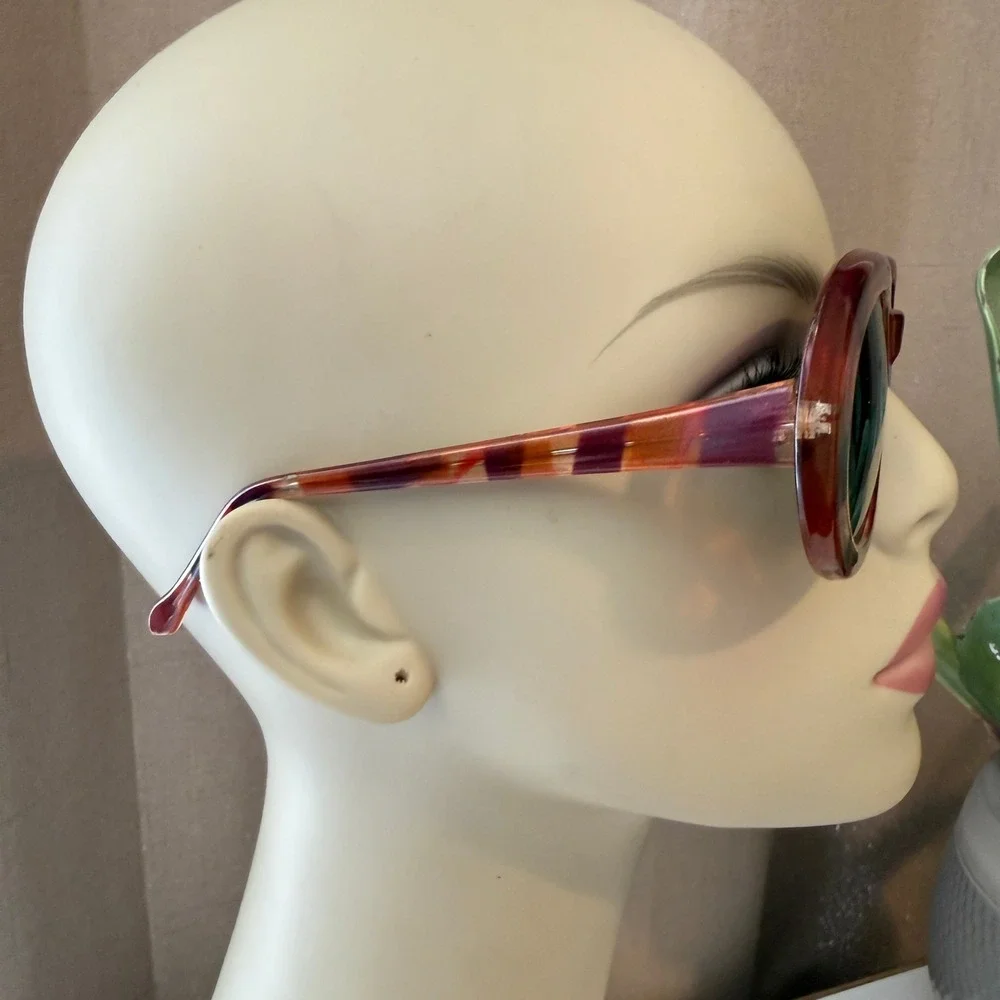 Womens Oversized Oval Sunglasses Tortoiseshell Retro Mod Statement Eyewear